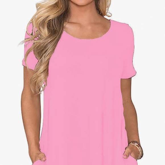 WNEEDU Women's Casual T-shirt Dress; New with Tags; Size L - Picture 1 of 13